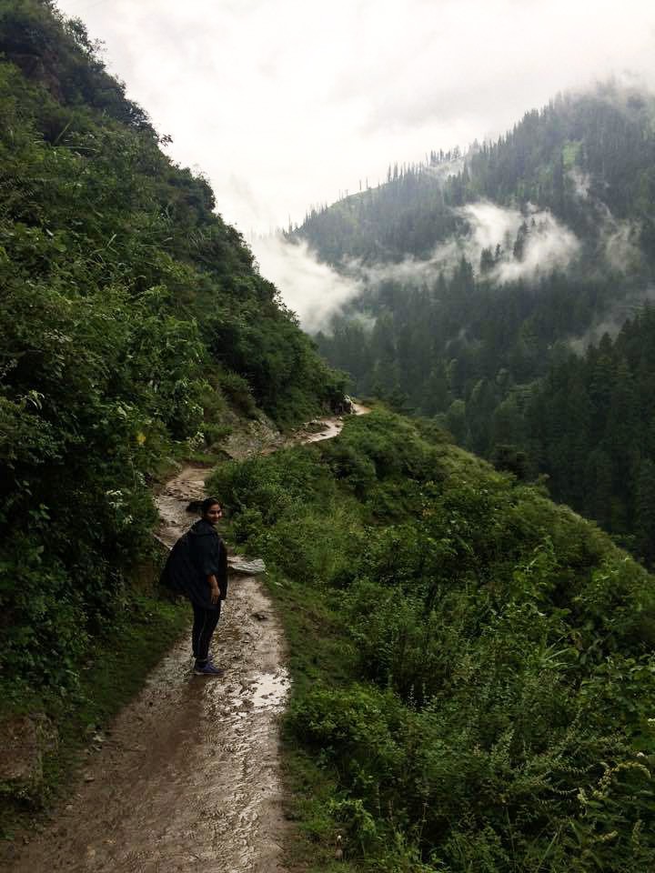 Near Pulga Village, Hike to Hot Water Spring kheerganga, Himachal Pradesh