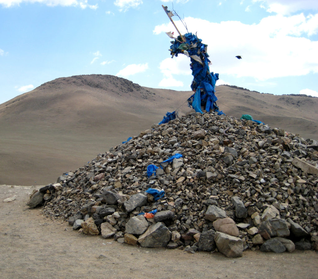 Mani Stone Mound - The sacred Tibetan Prayer Mani Stones