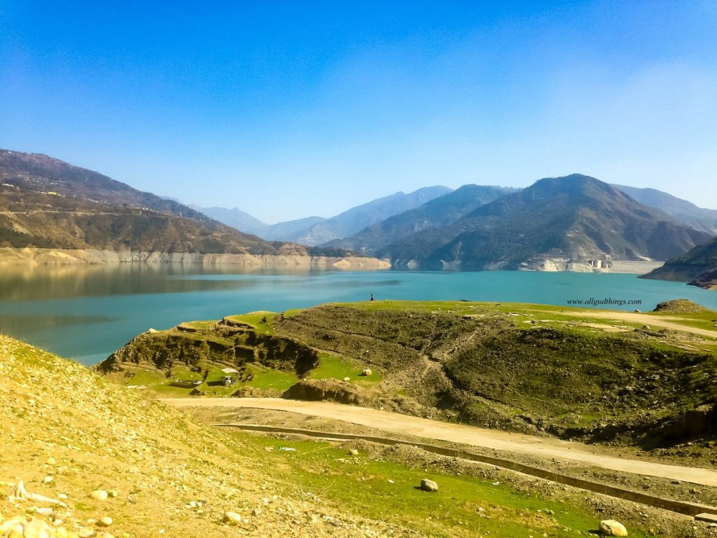 Tehri Lake near Tehri Dam in uttarakhand