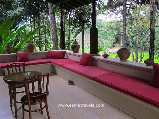 The side seatings in Verandhas of Apa Villa Illuketia, Sri Lanka