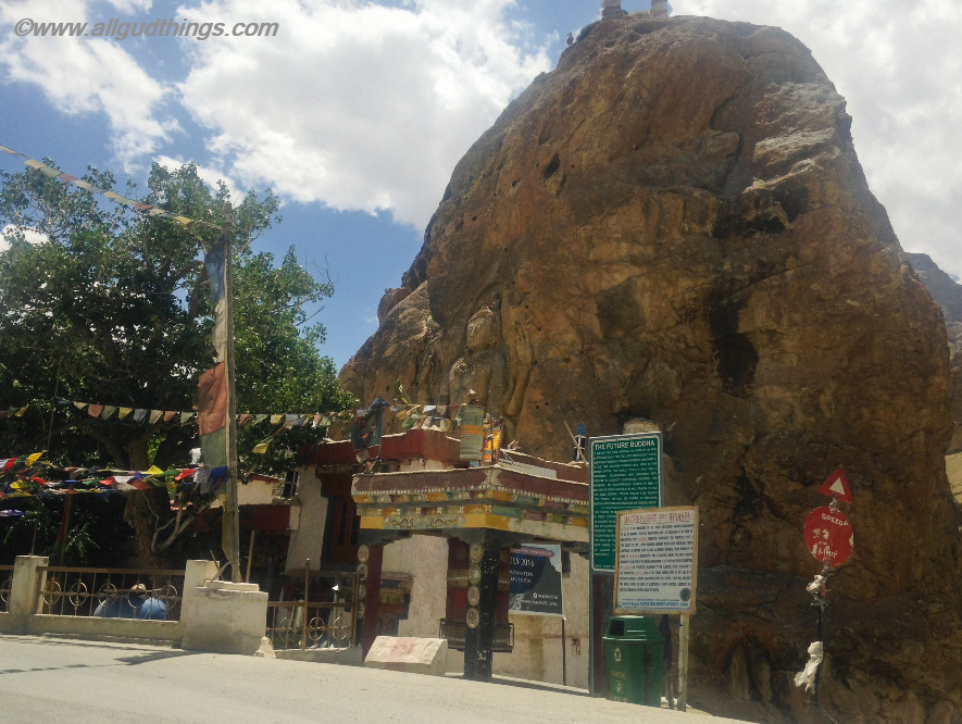 Mulbekh Monastery - Future Buddha: Srinagar Leh Highway