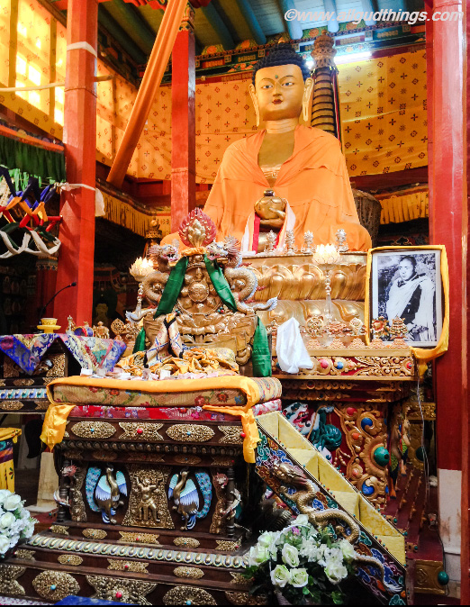 Lord Buddha Statue in Hemis Monastery Temple