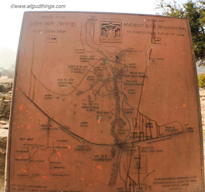 Guide Map to Haunted Bhangarh Fort