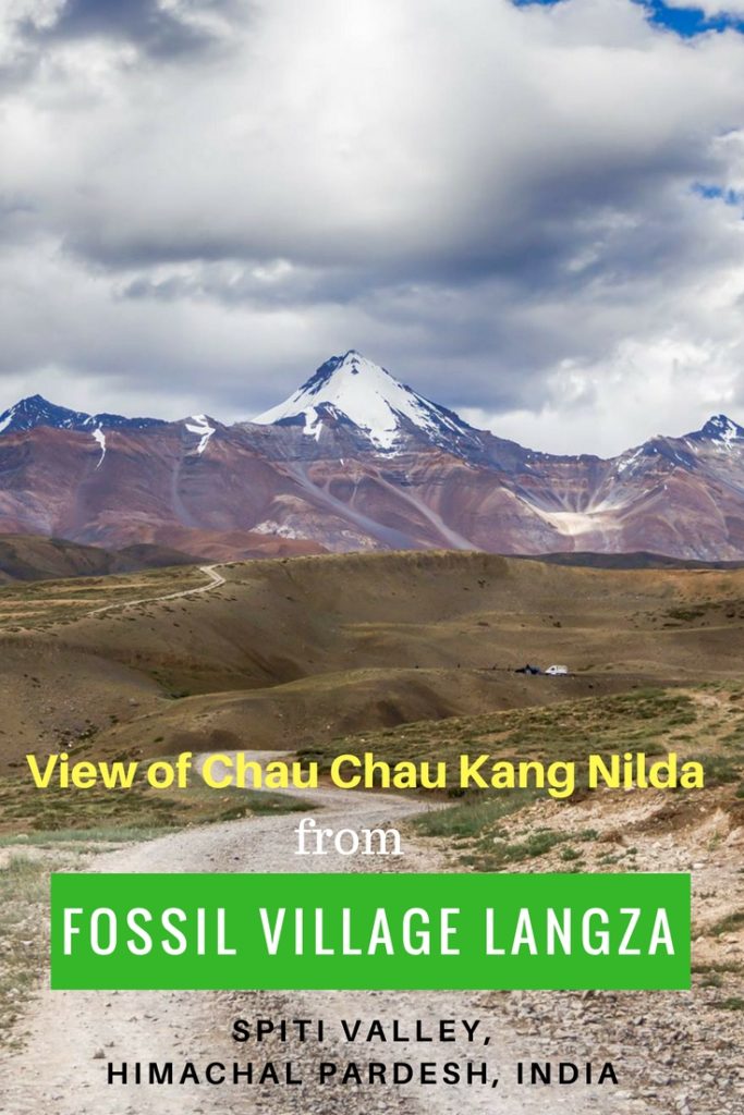View of Chau Chau Kang Nilda from Fossil Village Langza