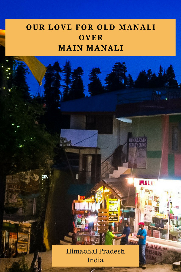 old Manali over main manali
